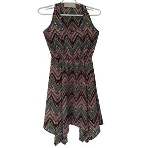 Vintage Havana, colorful printed dress, sleeveless, polyester, for Women, size S